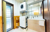 少しでも家事が楽になるようにガス乾燥機も設置しました